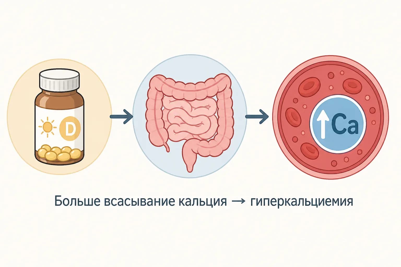 Как избыток витамина D приводит к симптомам
